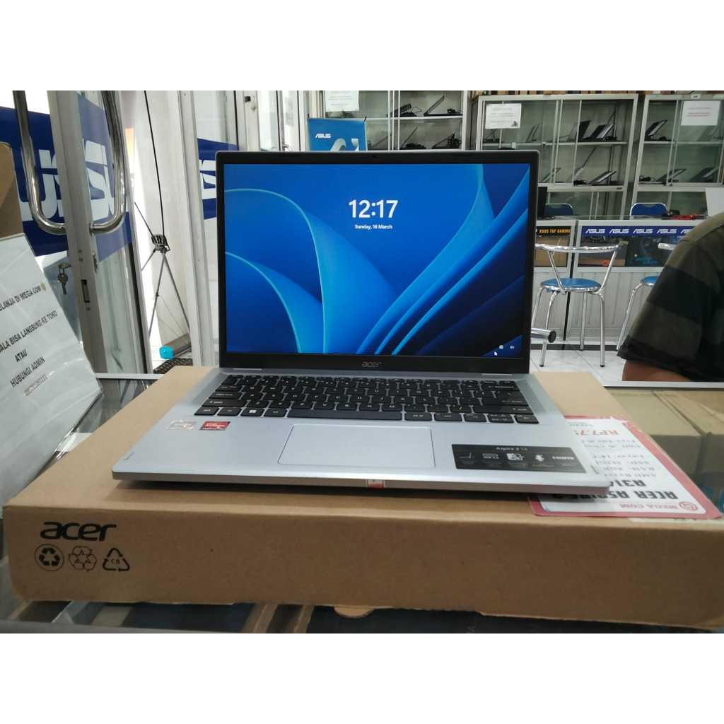 Laptop Baru Acer Aspire 3 A314-42P AMD Ryzen 7 Gen 5 RAM 8 GB SSD 512GB 14" FHD