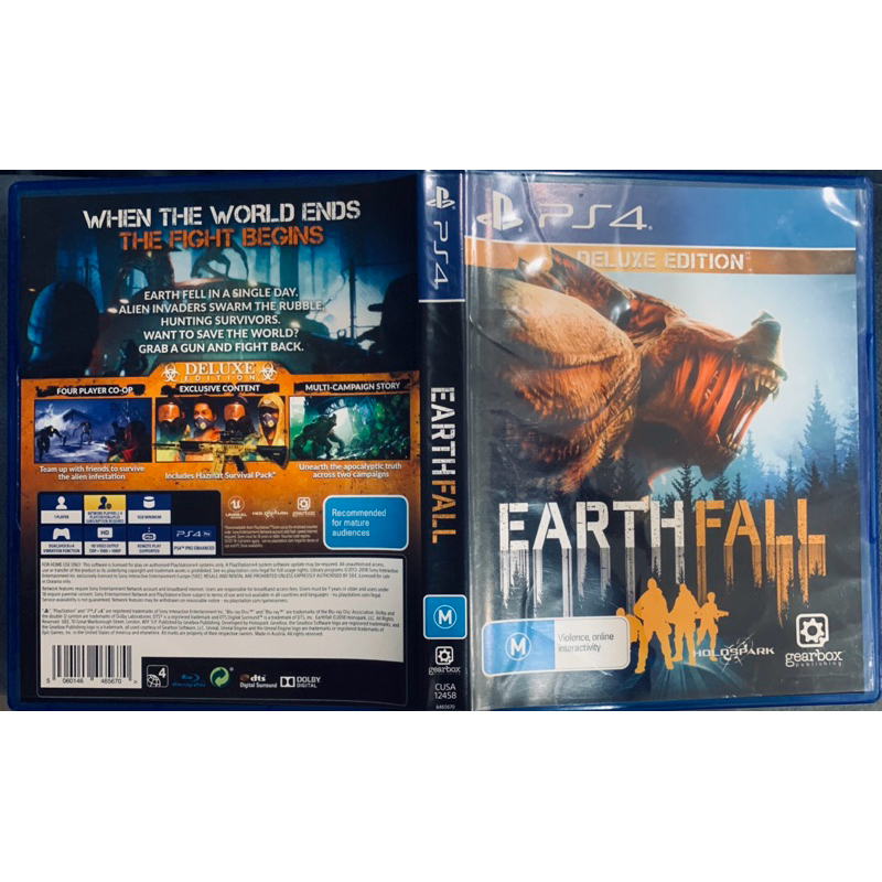 Kaset BD PS4 Earth Fall Deluxe Edition (rare)