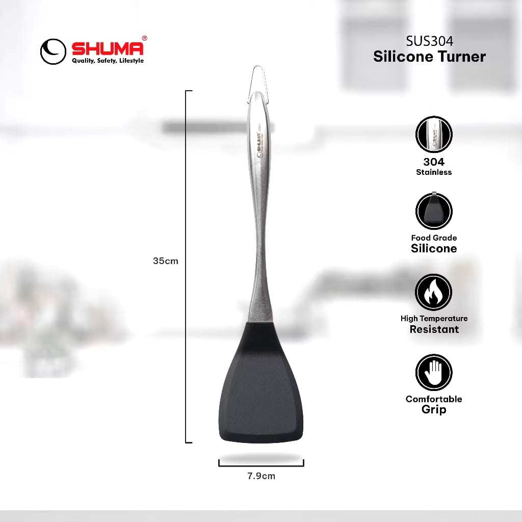 Sutil Stainless Steel 304 / Silicone Turner Spatula Shuma