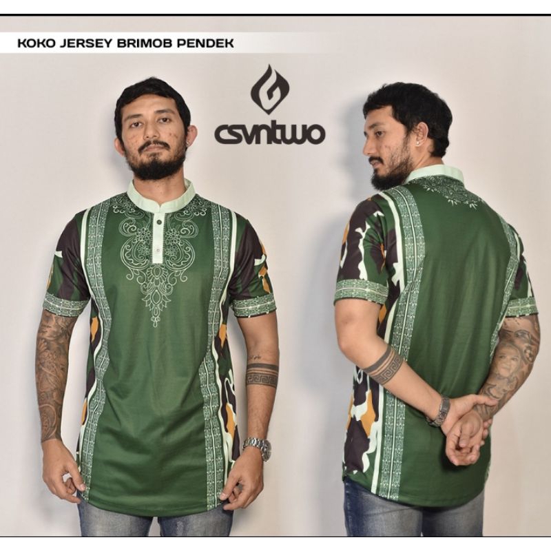 Baju koko loreng brimob