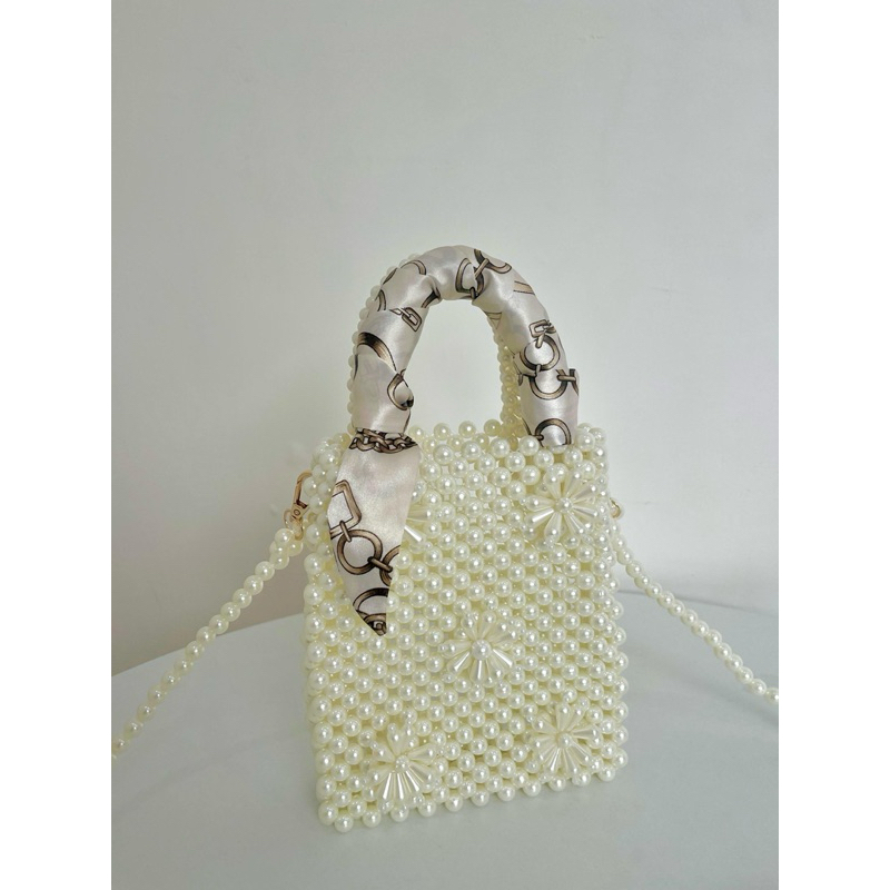 Elea Beads Bag/hand bag/tas wanita terbaru/beads bag/beaded bag/tas mutiara/shoulder bag/tas lebaran