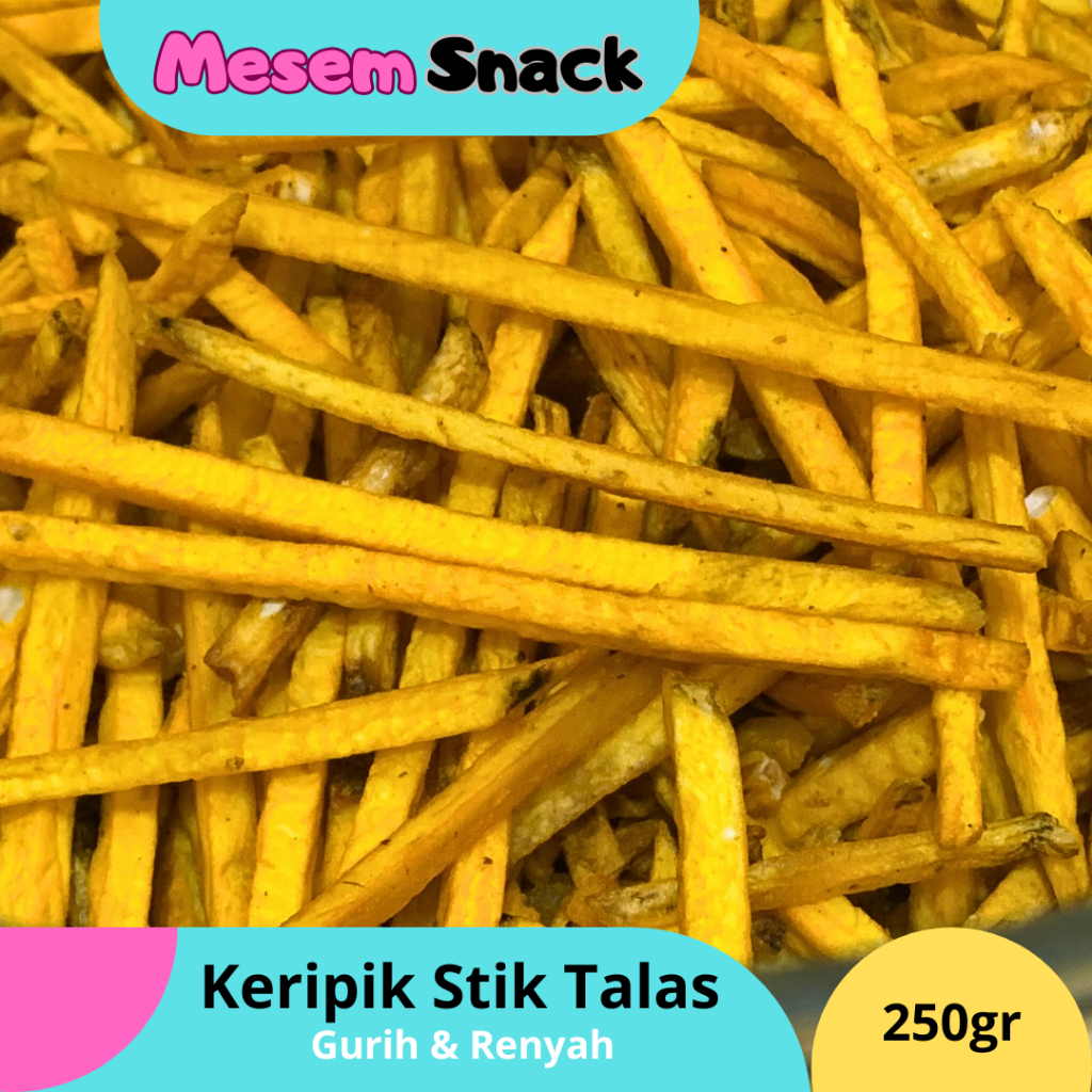 

Keripik Stik Talas 250gr Snack Camilan Jajanan Jadul Kripik Stick Kiloan Curah Murah Renyah Enak