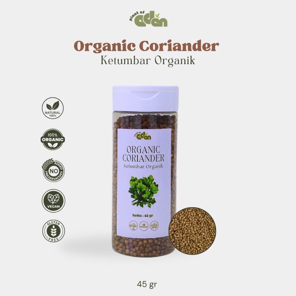 

Plant of Eden - Organic Coriander | Biji Ketumbar Organik