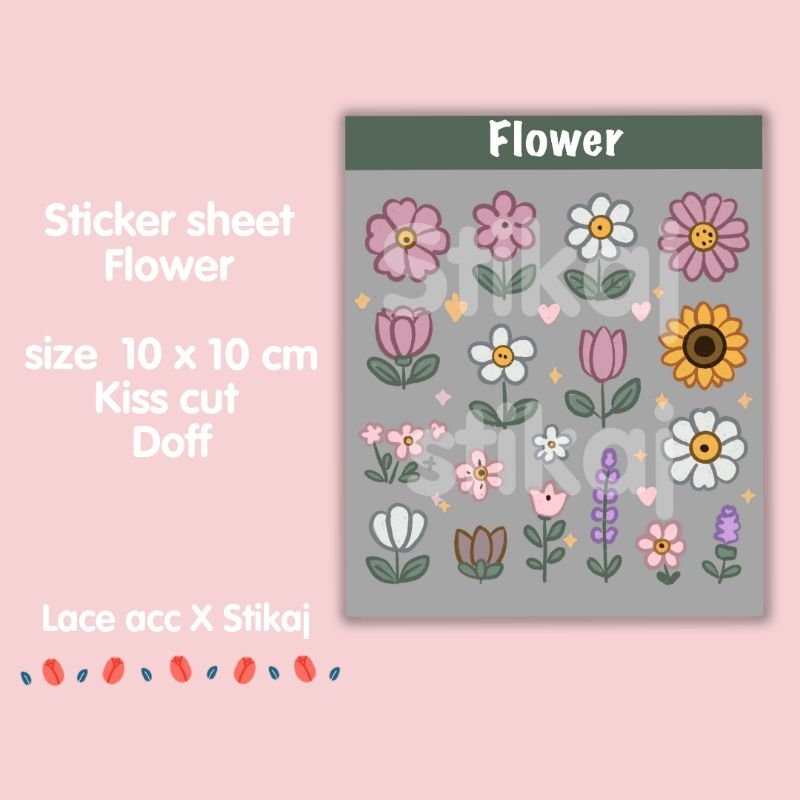 

sticker sheet flower