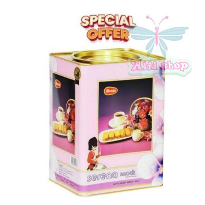 

serena monde snack pink kaleng berat 600gram full