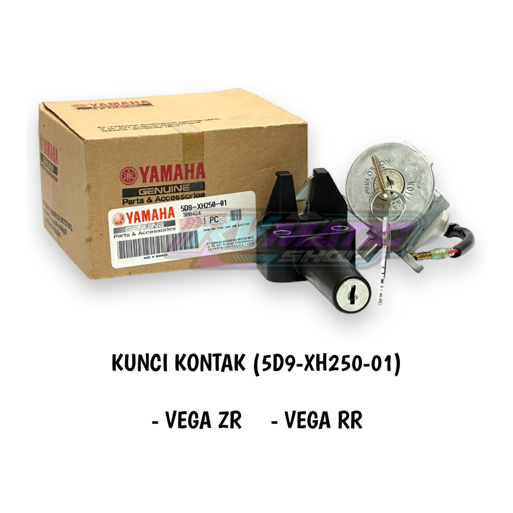 KUNCI KONTAK + KUNCI JOK KEYSET VEGA ZR VEGA RR ORIGINAL YAMAHA GENUINE PART (5D9-XH250-00)