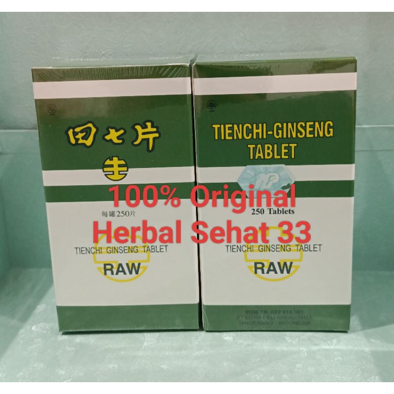 tienchi-ginseng tablet raw 250 tablet tienchi - ginseng tablet original 100%