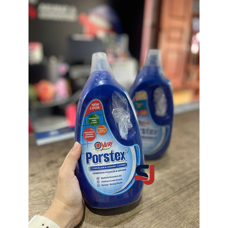 PORSTEX PEMBERSIH LANTAI PORSTEX YURI BOTOL BIRU PEMBERSIH PORSELEN DAN KERAMIK