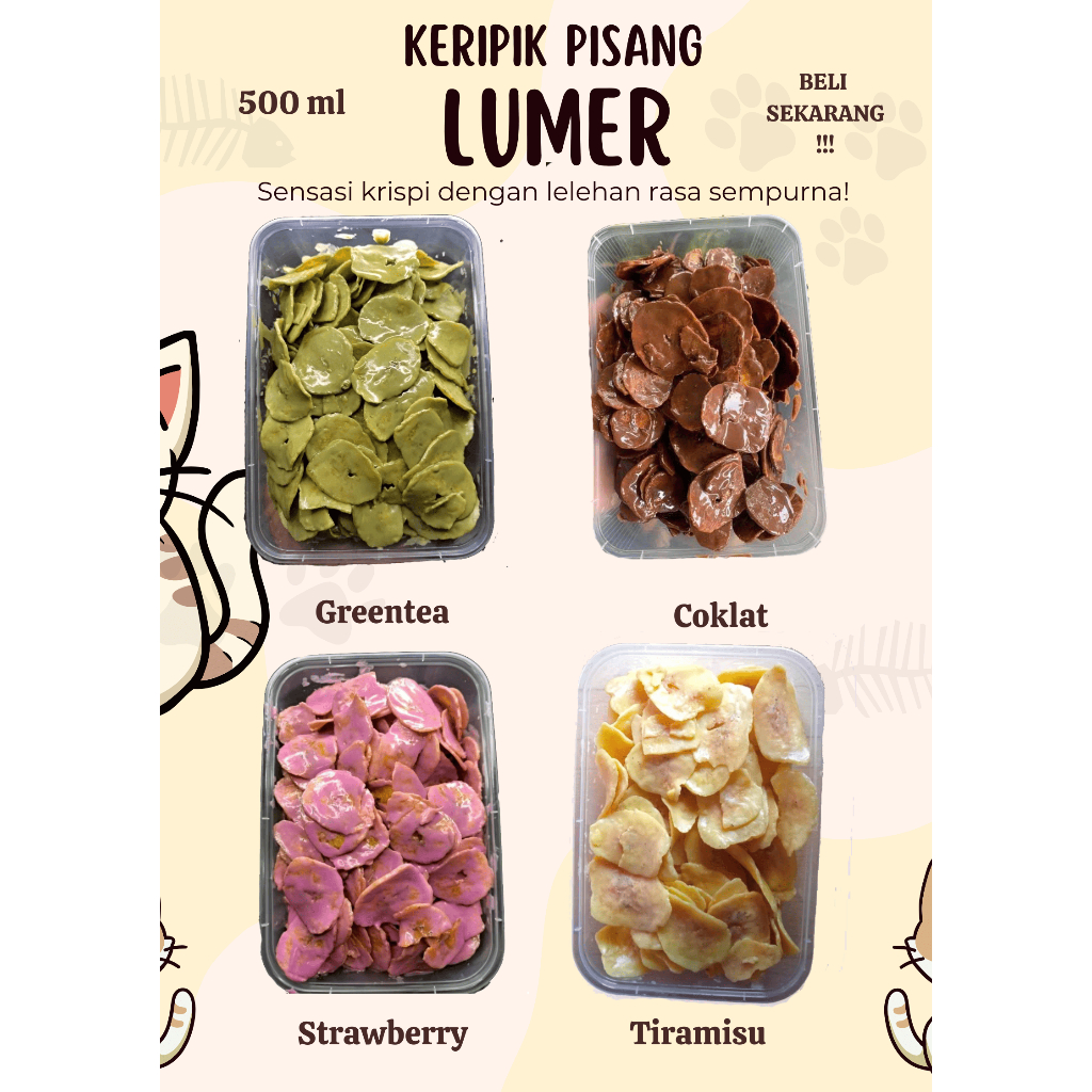 

Keripik Pisang Coklat Lumer Premium
