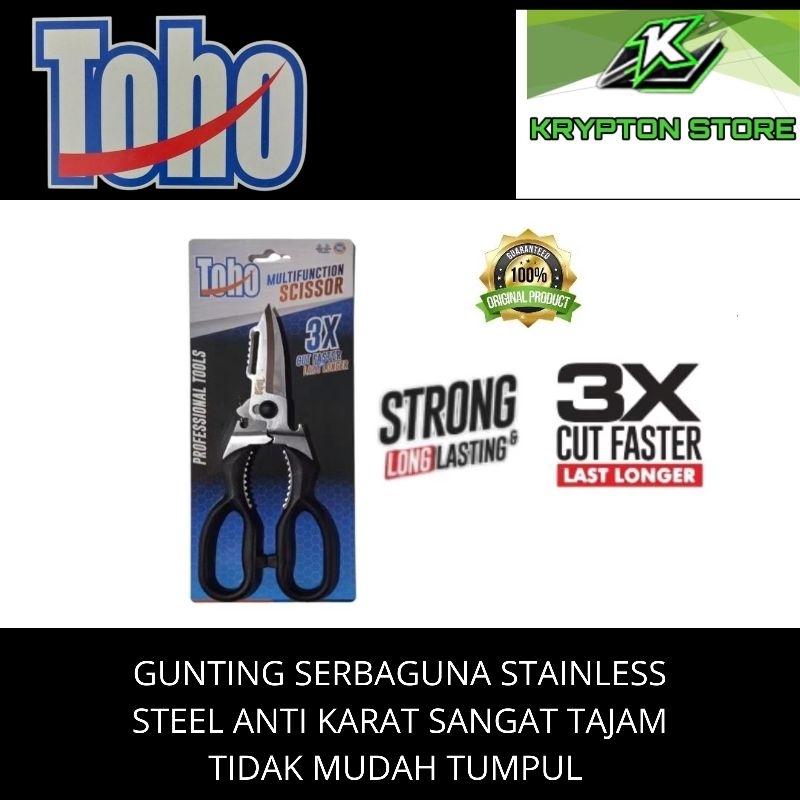 

Toho gunting serbaguna stainless steel anti karat asli original