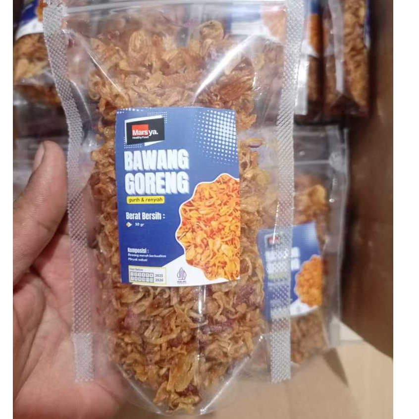 

Bawang Goreng Asli berat +/- 50 gram
