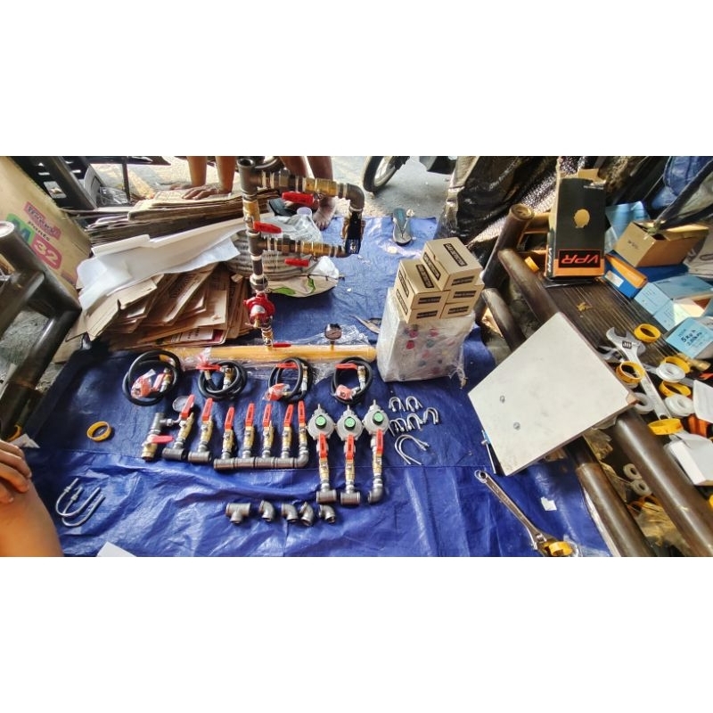 Paket Hemat Instalasi Gas Program Makan bergizi Gratis 4titik Tabung 12kg 10Titik kompor Sistem pane