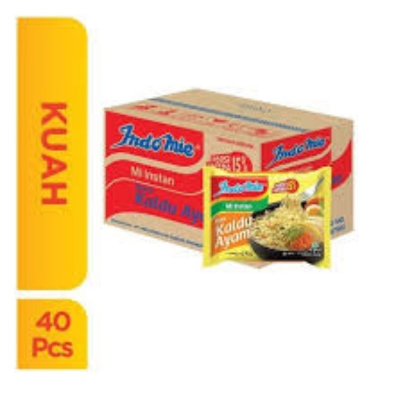

indomie kaldu ayam kuah perkarton isi 40