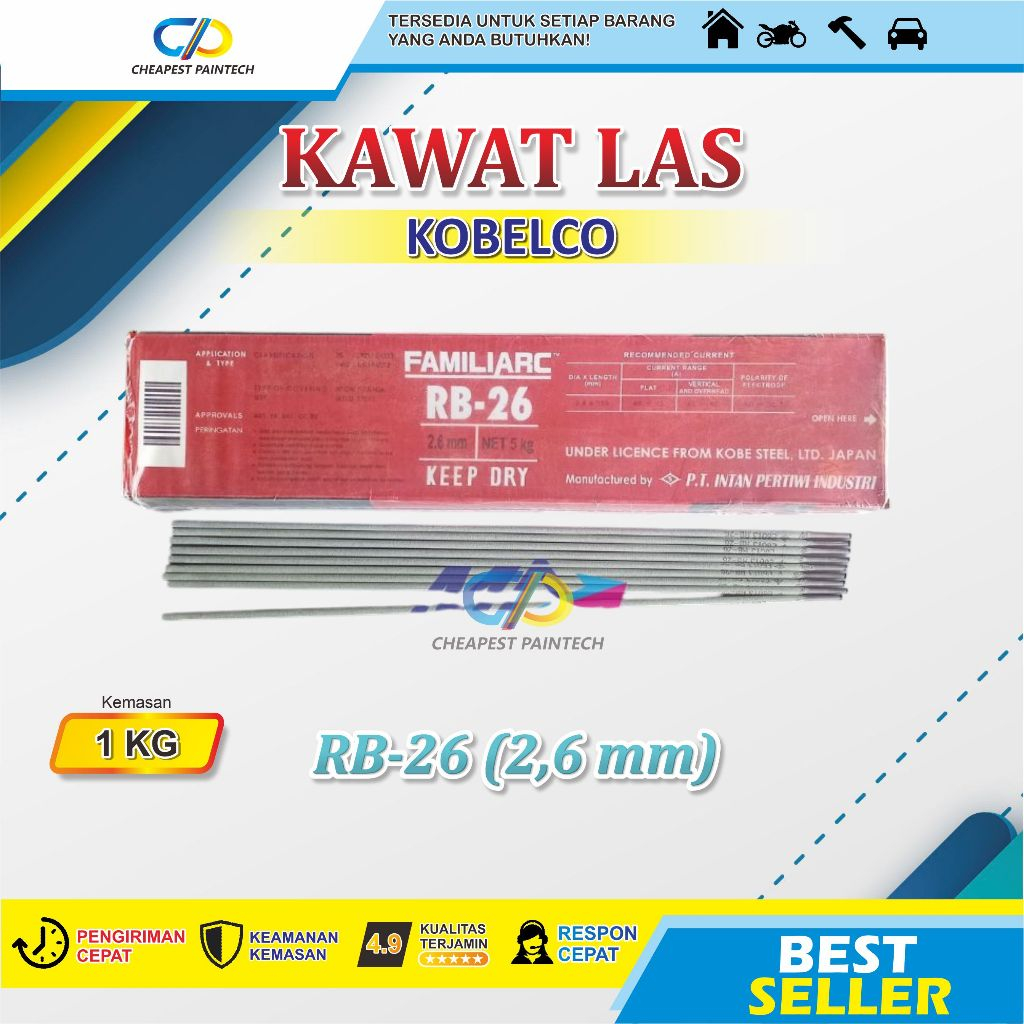KAWAT LAS KOBELCO RB-26 2,6MM 1KG