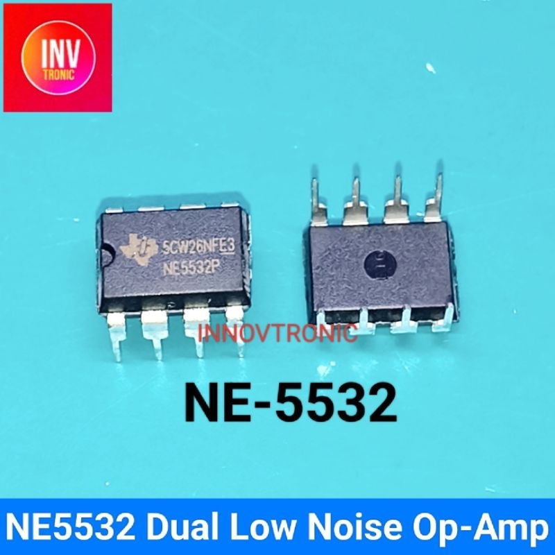 IC NE5532 NE-5532 NE 5532 Dual Low Noise Operasional Amplifier DIP 8PIN 2Ch Op-Amp