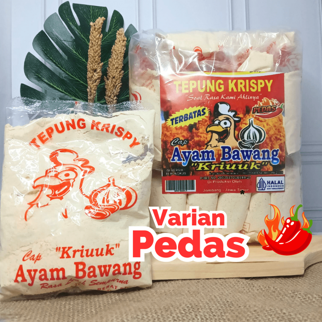 

tepung bumbu serbaguna pedas fried chicken 1,3 Kg/ kemasan 1 pak isi 10 bungkus PROMO BONUS 1 BUNGKUS