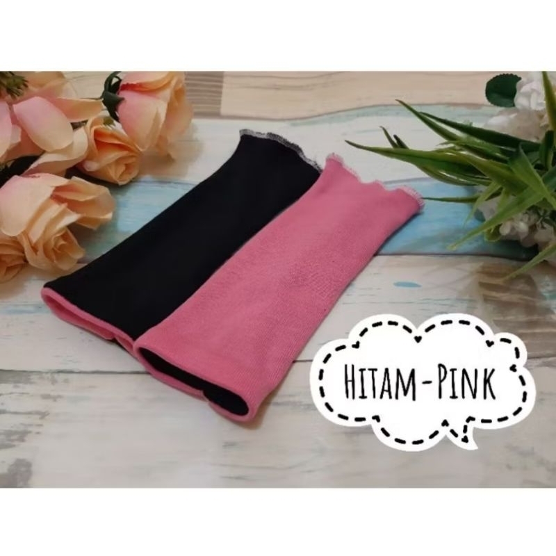 MANSET BOLAK BALIK/ HANDSOCK TEBAL BAHAN KAOS RIB PANJANG 17CM