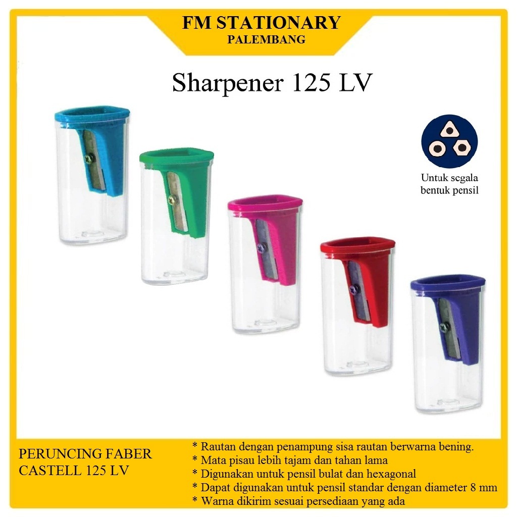 

Peruncing Rautan Sharpener Faber Castell 125LV