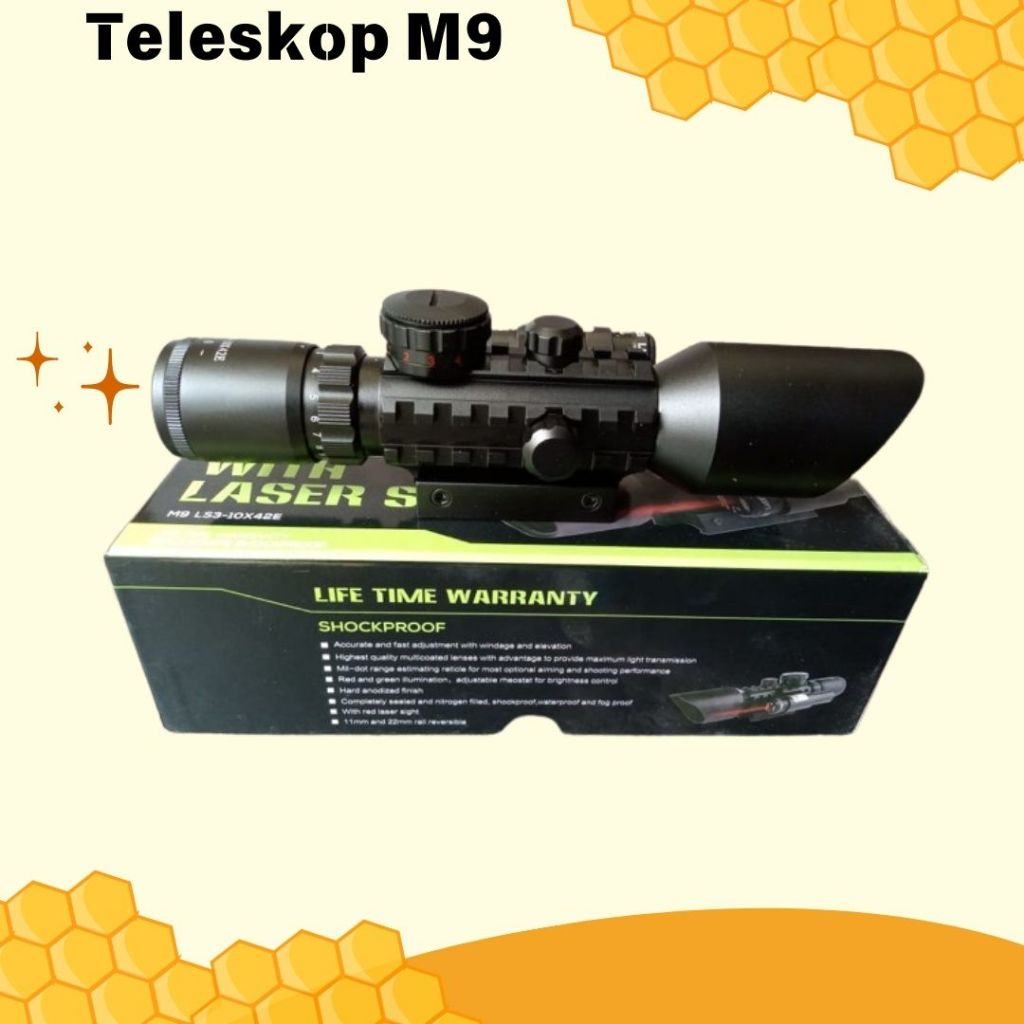 Teleskop M9 ada laser