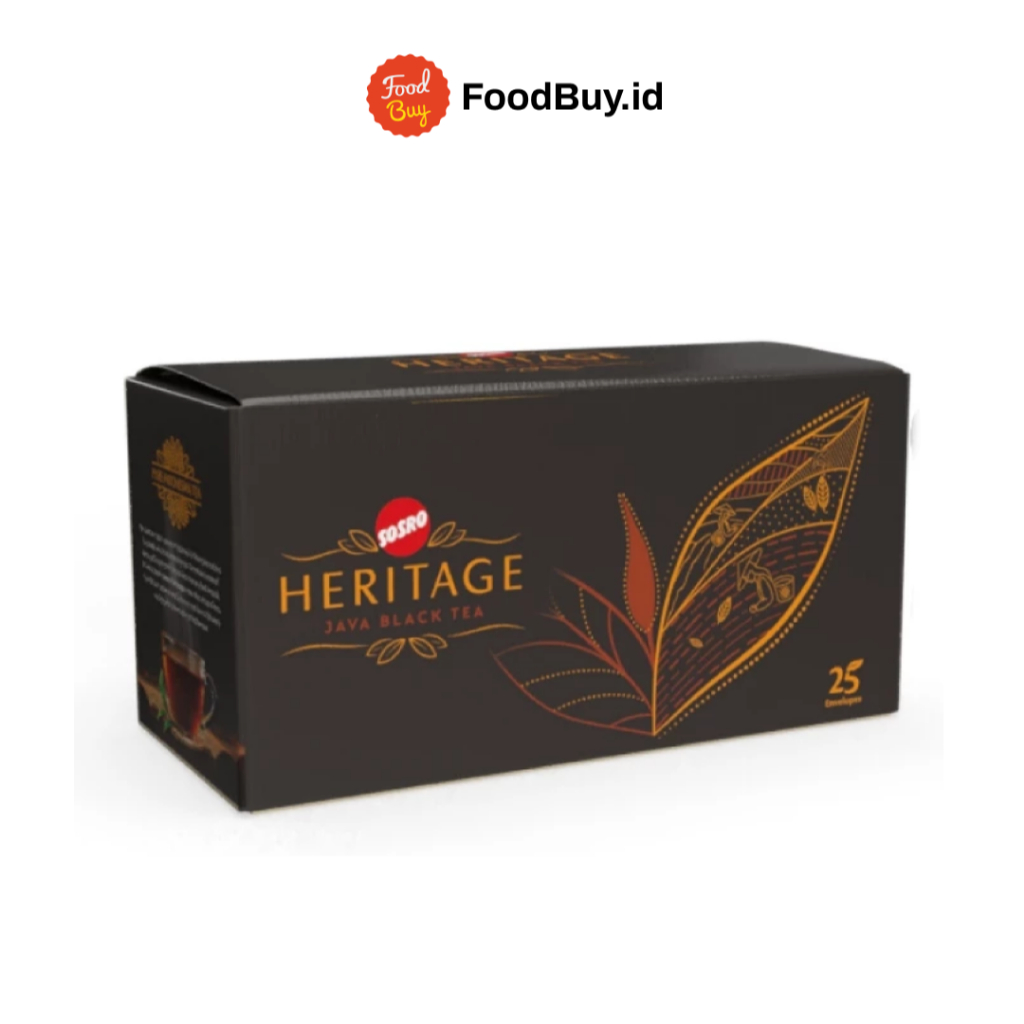 

Teh Sosro Celup Heritage Premium Black 25 Bags 50gr