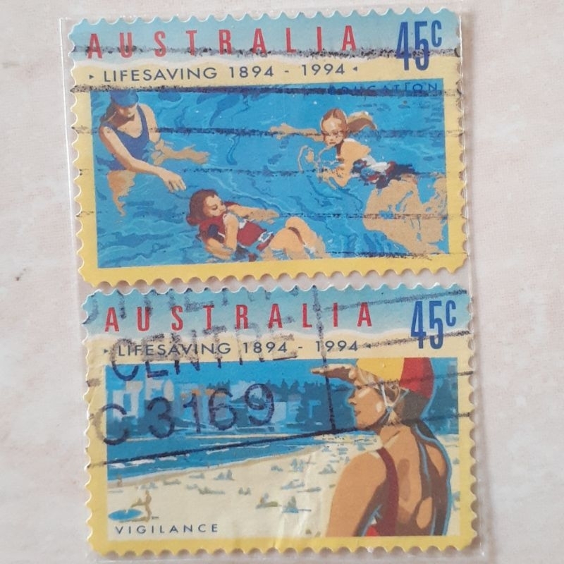 

Perangko Australia Centenary of Organised Life Saving in Australia Tahun 1994 set 2pcs