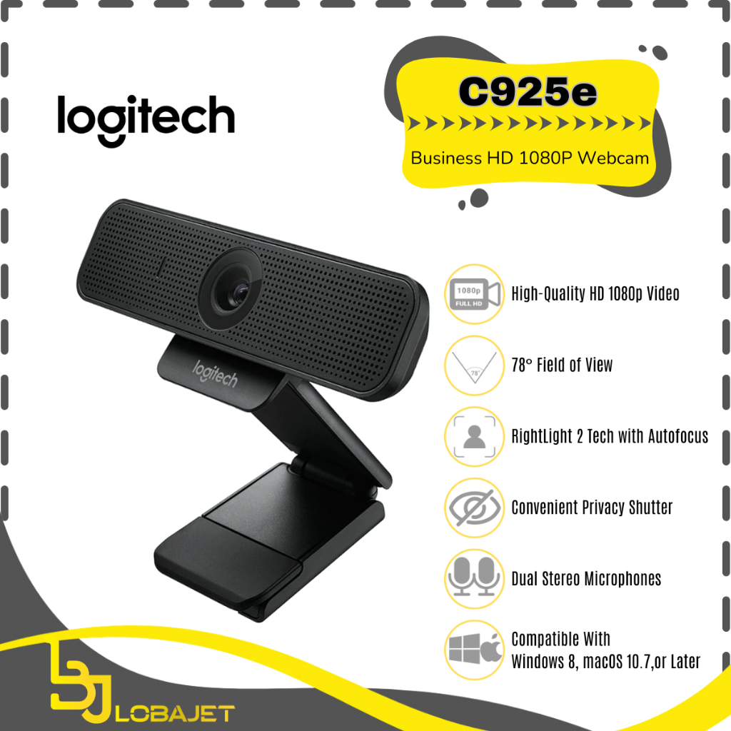 LOGITECH C925e - Business HD 1080P Webcam - Web Camera 1080P HD dari LOGITECH