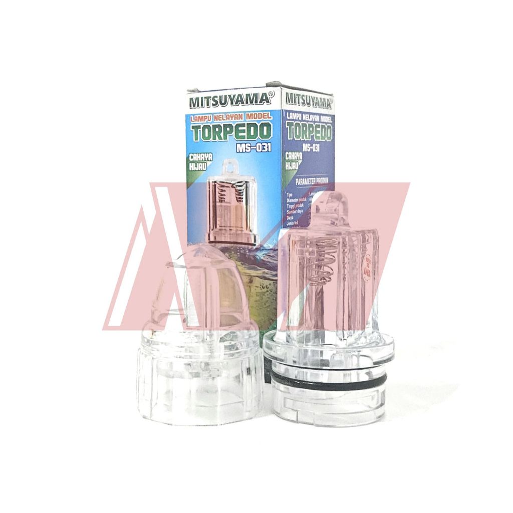 MS-031 Lampu Torpedo Cumi Cahaya Hijau 2 Batre / Lampu Nelayan