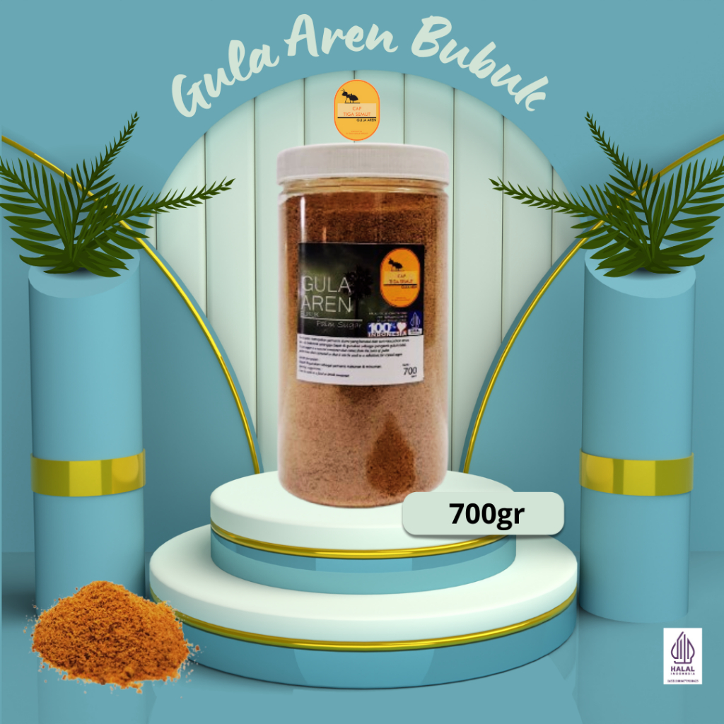 

Cap Tiga Semut Gula Aren Bubuk 700gram PREMIUM QUALITY Aren Bubuk Oven