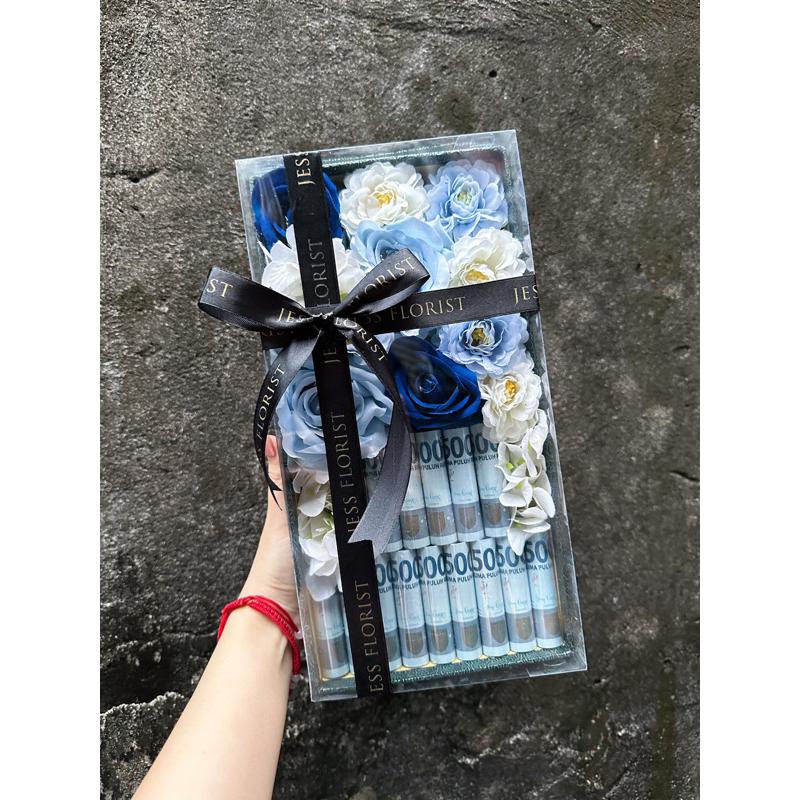MONEY BOX FLOWERS (UANG ASLI)