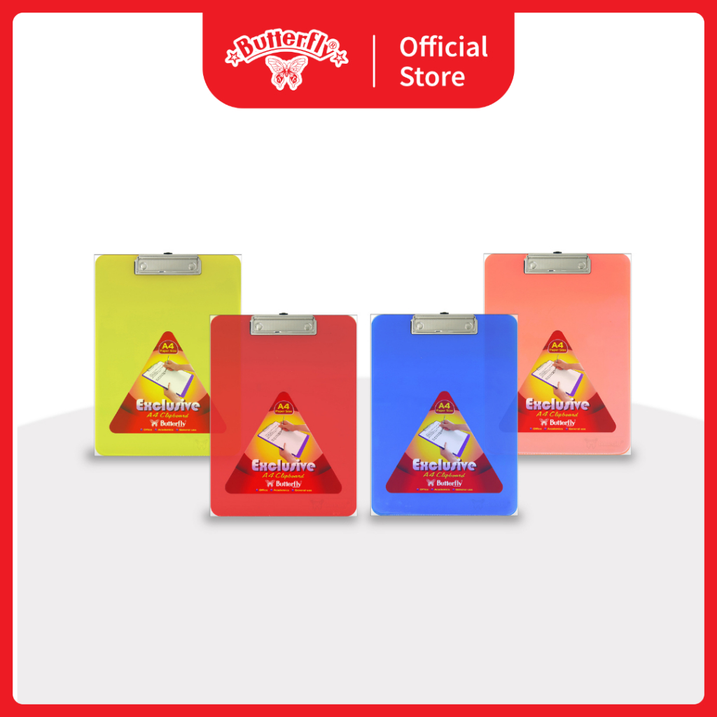 

Butterfly Clipboard A4 Transparent