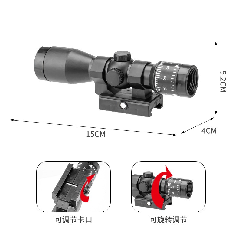 8x ZOOM SCOPE Panjang 8x - ZOOM SCOPE Murah - Aksesoris Scope keren - Scope Magnifier flip zoom 8x M