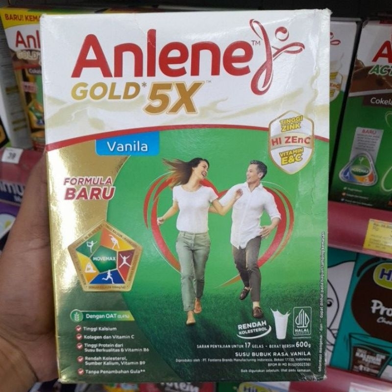 

Anlene gold 5x vanila original coklat 600g - tulang sendi dan otot