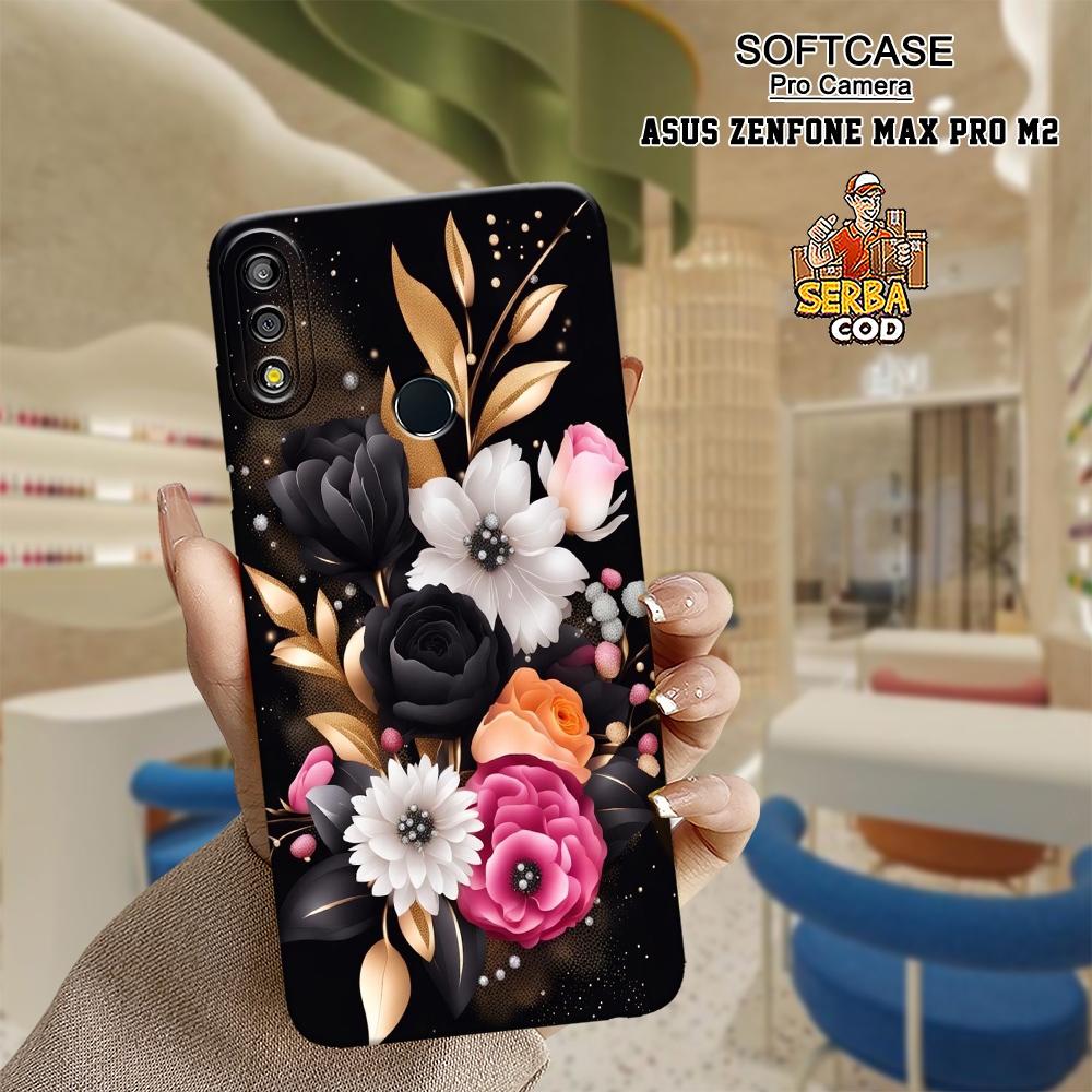 Migun Case - Case Asus Zenfone Max Pro M2 - Motif Bunga - Casing Asus Zenfone Max Pro M2- Softcase H