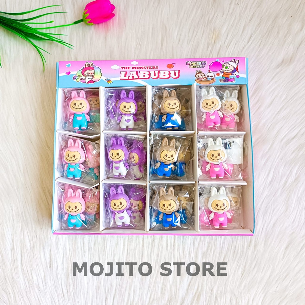 

PENGHAPUS LABUBU 3D TIMBUL THE MONSTER POP MART SETIP STIP HAPUSAN ERASER KARET BONEKA UNIK