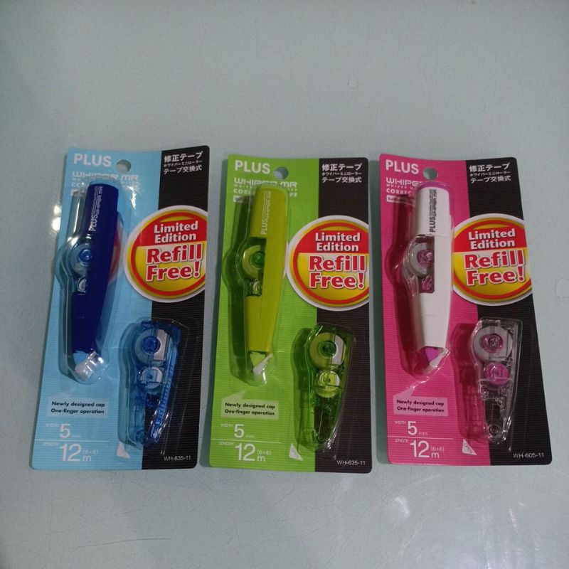 

Tip Ex Rol PLUS Whiper MR Correction Tape Refilable / Pcs