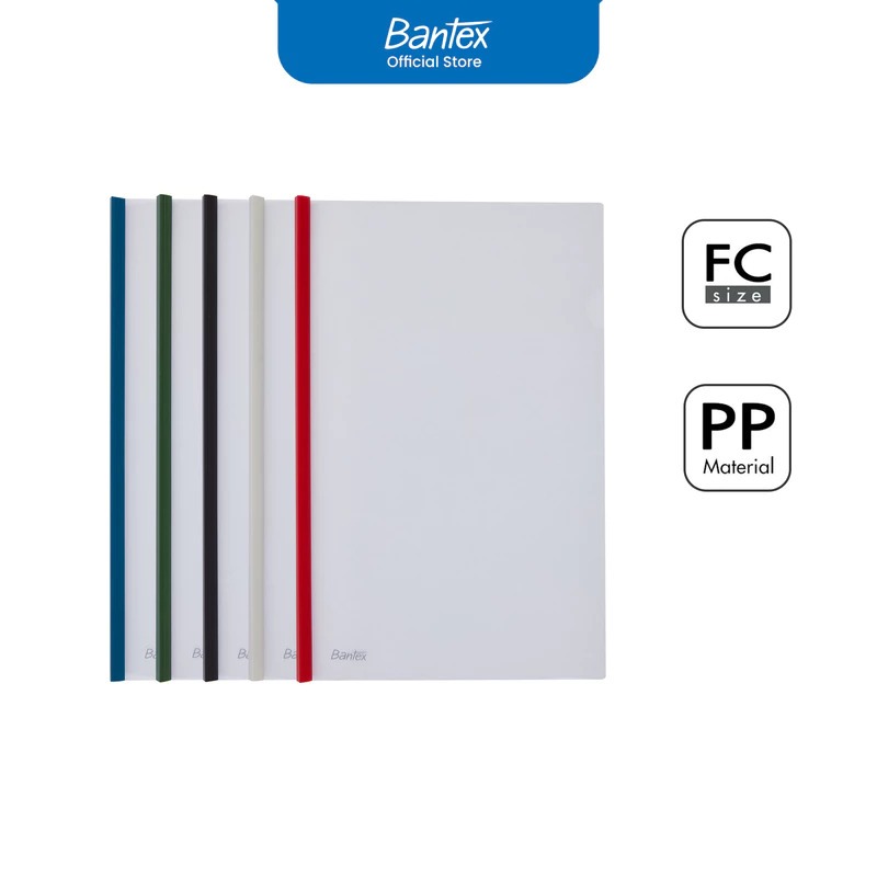 

Bantex Map Plastik Sliding File Sheet Protector Cover F4 / Folio #BF4502 (10 SET)