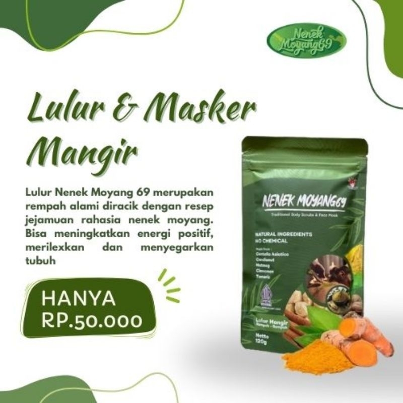 Lulur mangir nenek moyang 69