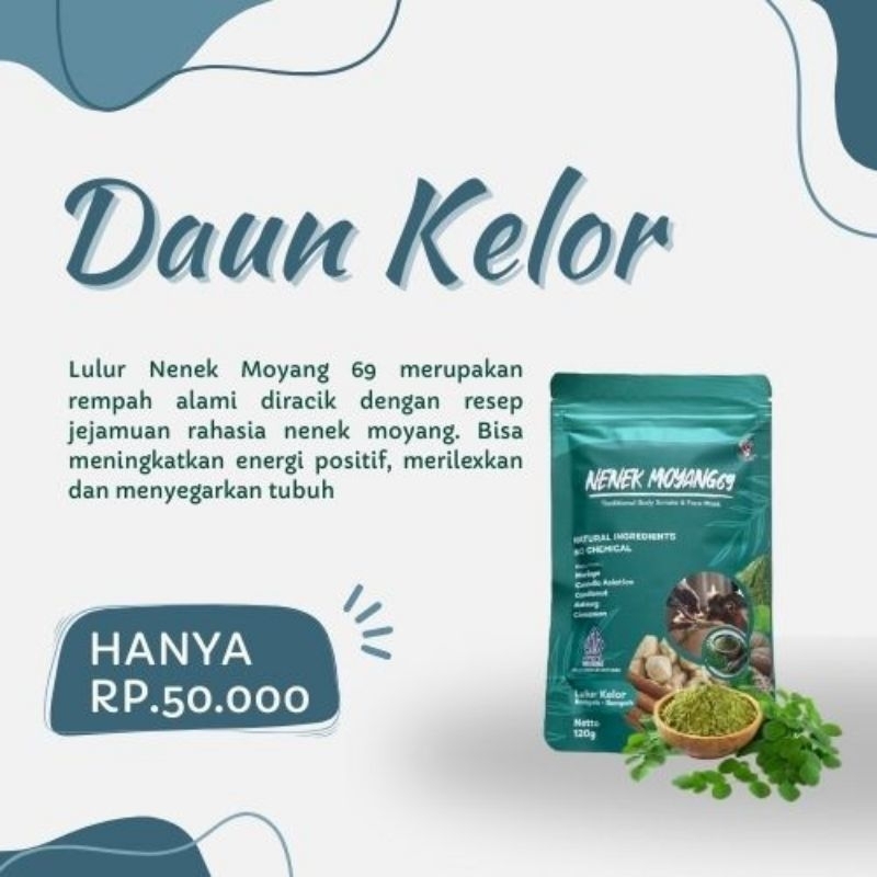 Lulur kelor nenek moyang 69