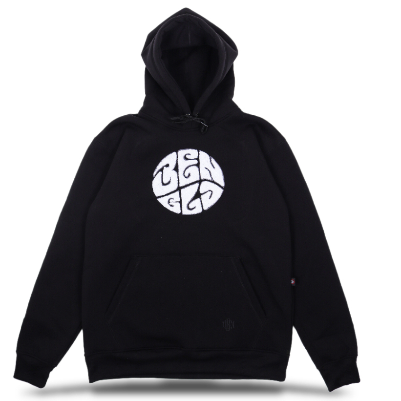 Benclo Hoodie Bordir Towel Black Hoodie Bear Couple(Bordir)