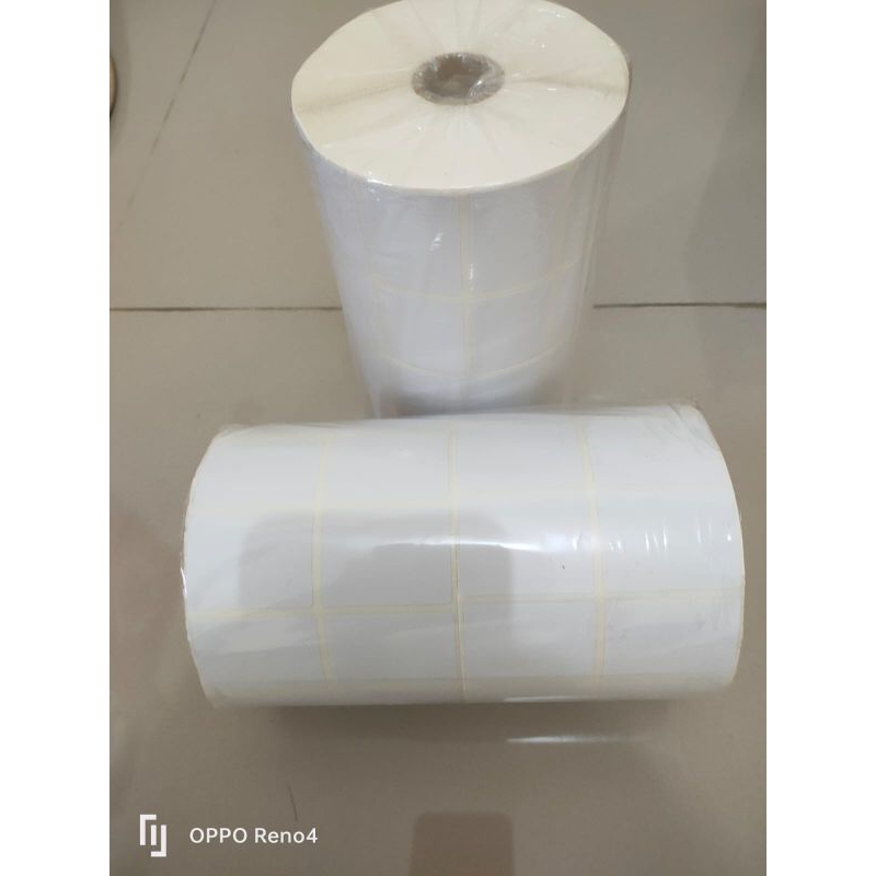 

Label Barcode 2 line 40x30mm Sticker Label Semicoat 40 x 30 mm isi 4000 pcs core 1 inch