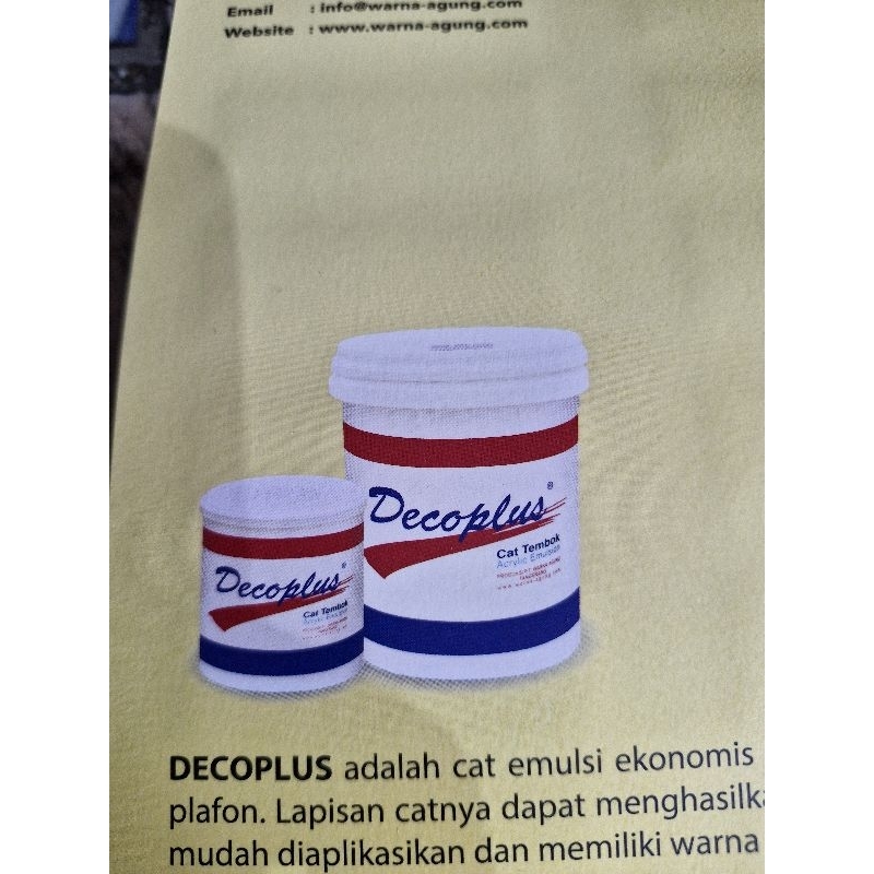 decoplus cat tembok pail putih
