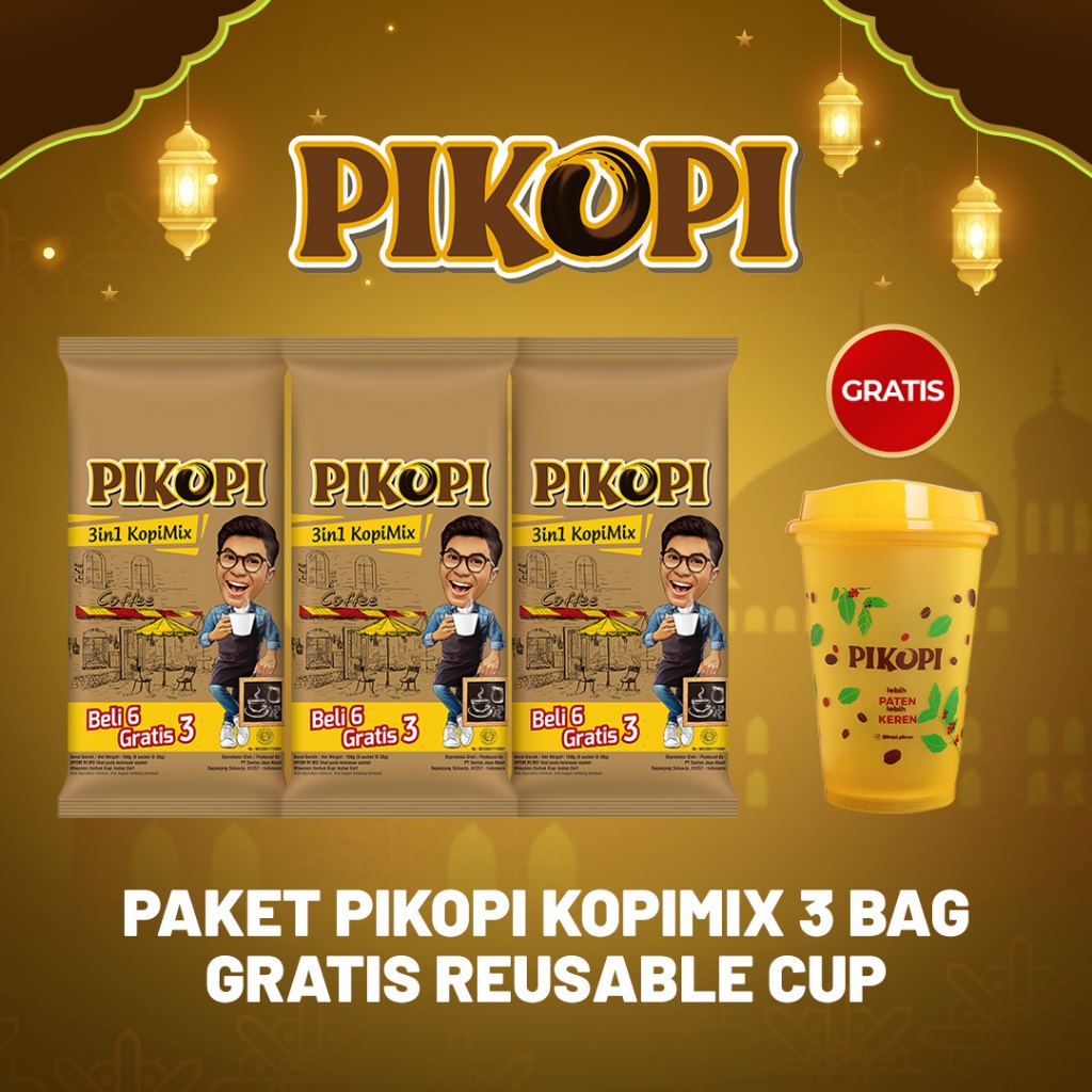 

Pikopi Ramadhan 3 Pack Kopimix + Free Reusable Cup