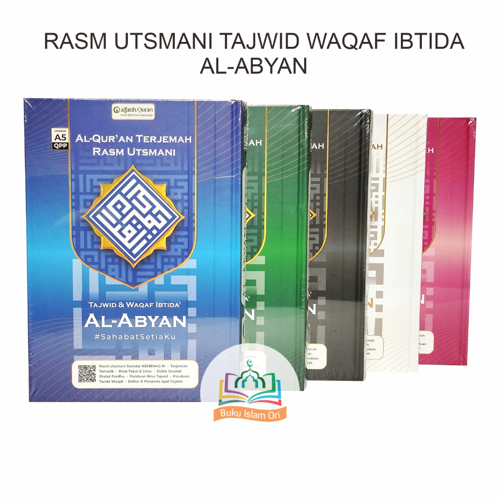 Al-Qur'an Terjemah Rasm Utsmani Al-Abyan A5 HC Tajwid Warna Waqaf Ibtida - Alfatih Quran