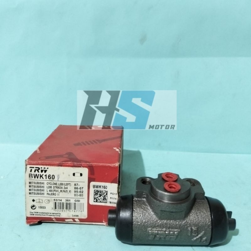 WHEEL CYLINDER BLOK MASTER REM BELAKANG RR KIRI LH MOBIL MITSUBISHI KUDA DIESEL KUDA BENSIN L200 STR