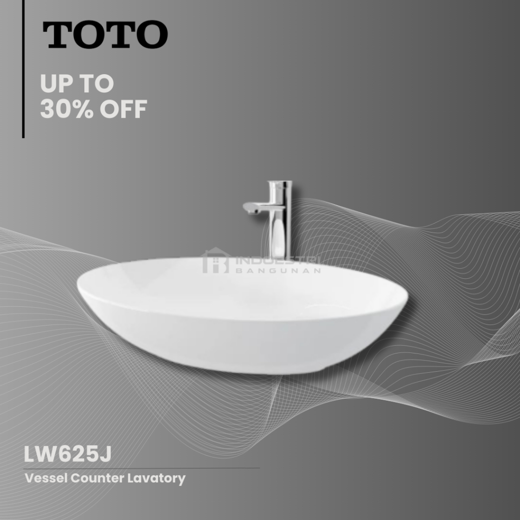 Wastafel TOTO LW625J / Wastafel Meja TOTO (Body Only)