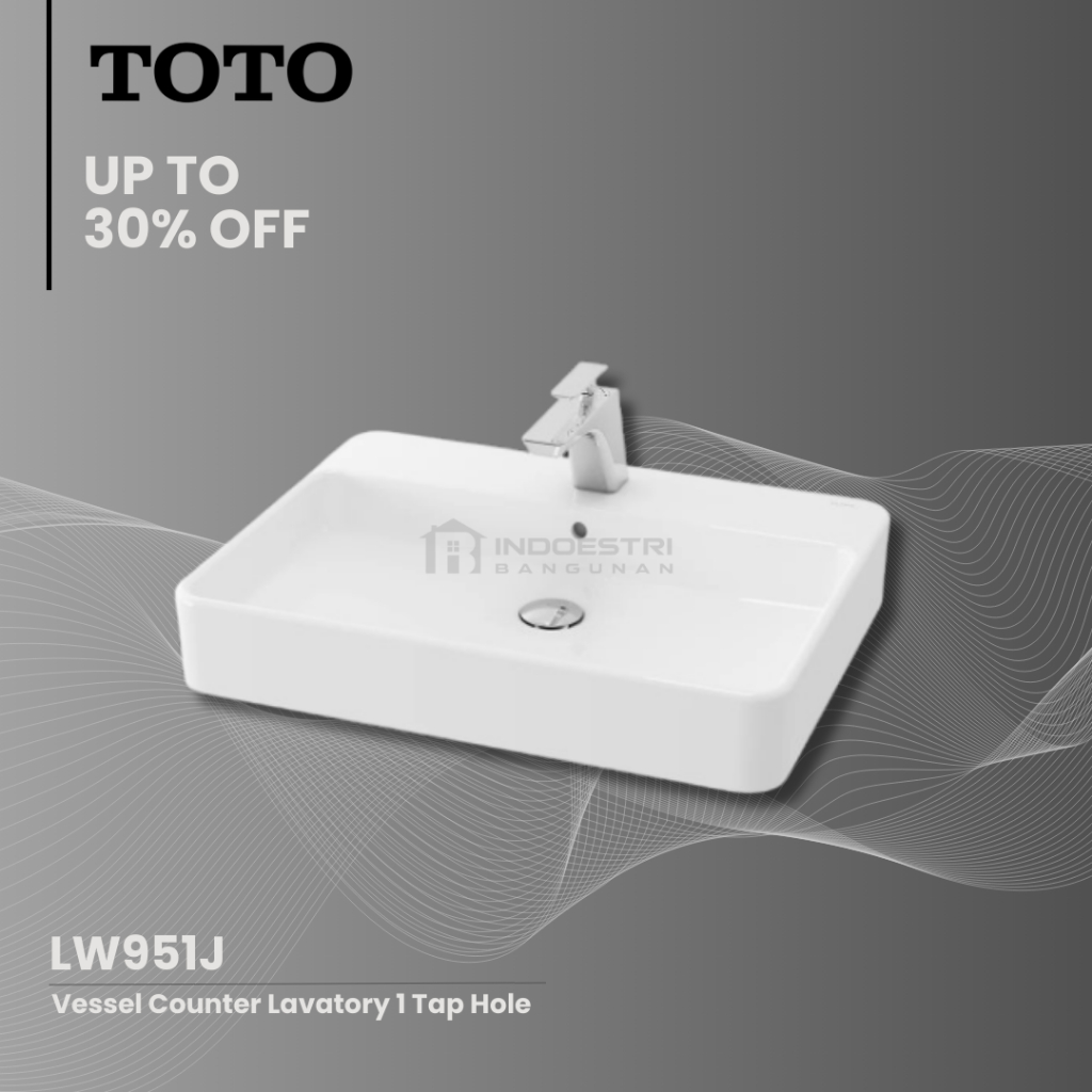 Wastafel TOTO LW 951 CJ / Wastafel Meja TOTO (Body Only)