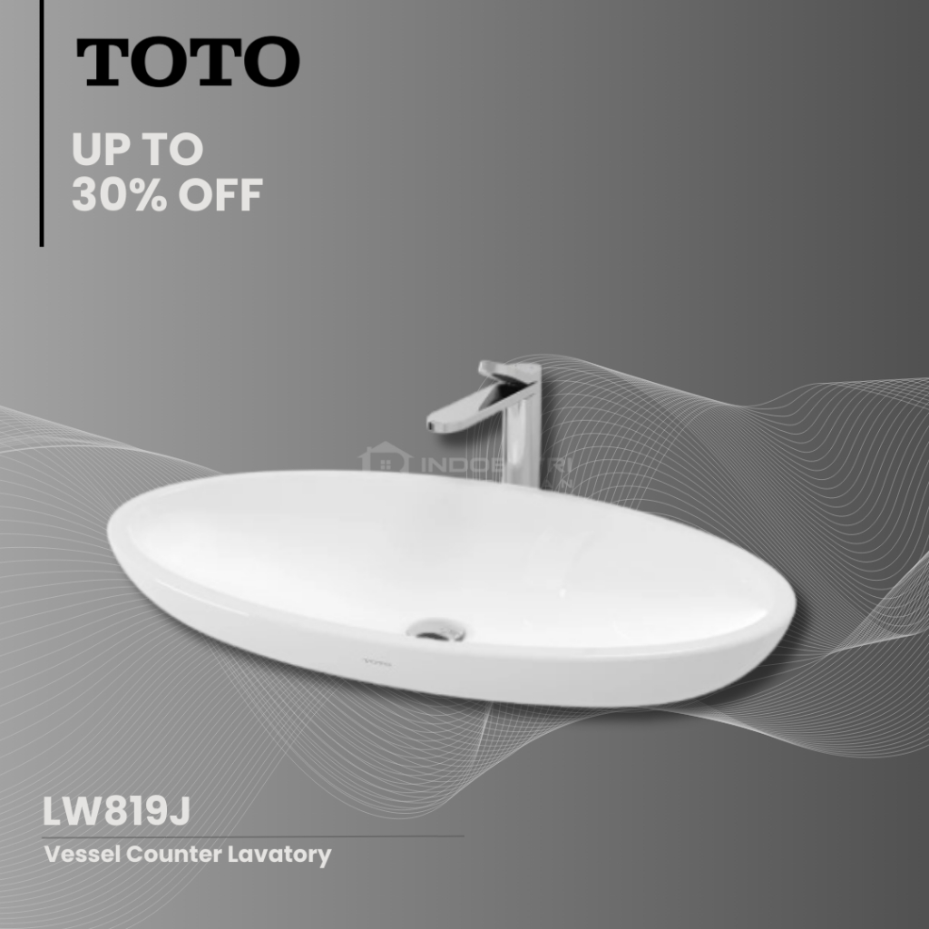 Wastafel TOTO LW 819 J / Wastafel Meja TOTO (Body Only)