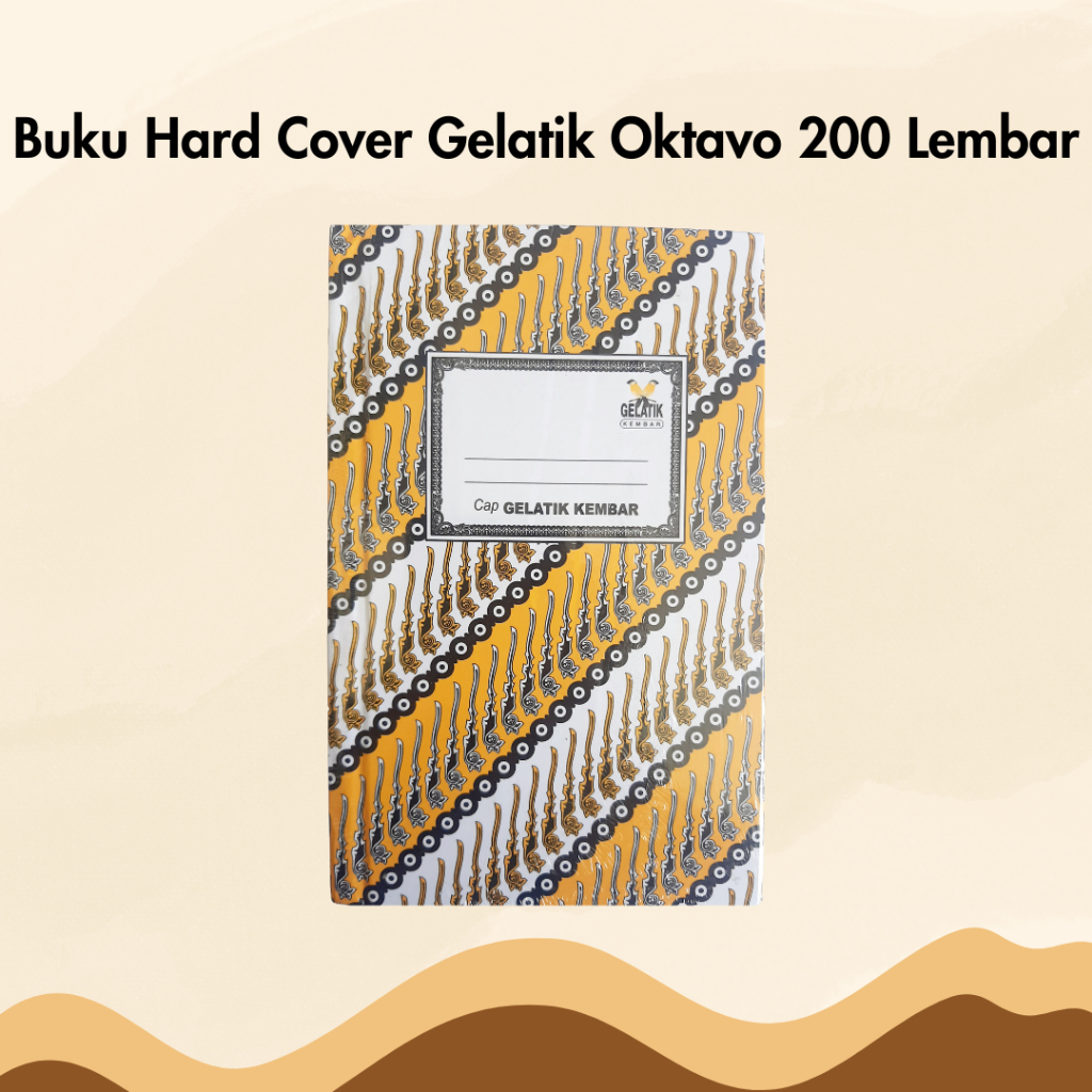 

Buku Oktavo Hard Cover Gelatik Kembar Isi 200 Lembar A6 Kecil