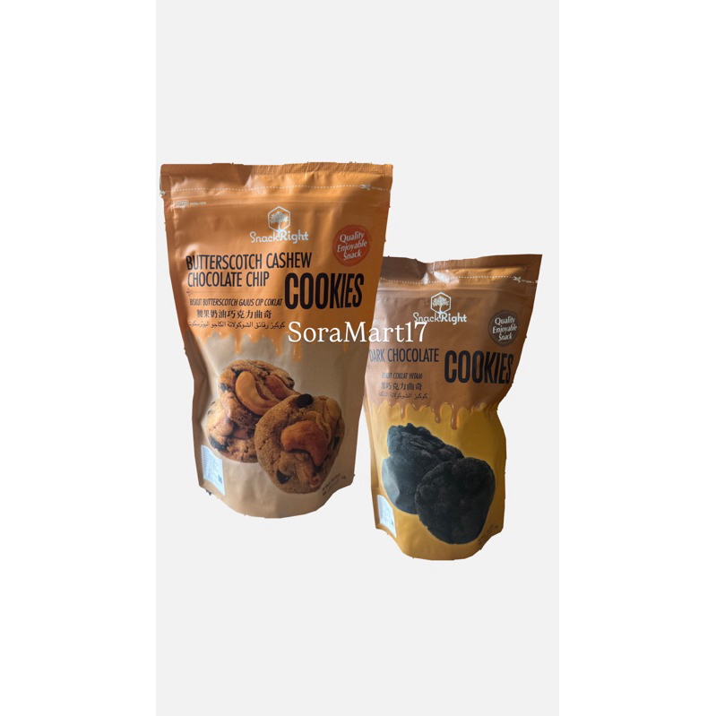 

Snack Right ButterScoth Cashew Chocolate Chip Dark Cocoa - Cookies dengan Cokelat Chip dan Kacang Mede 150gr