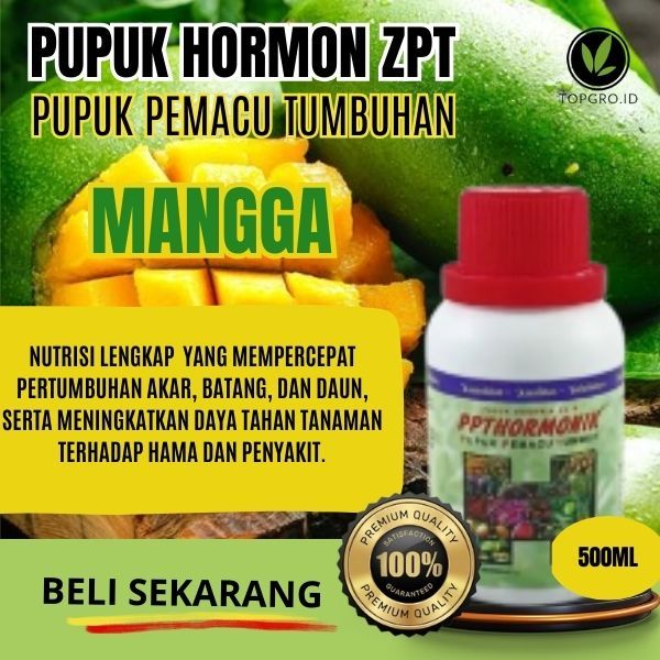 Pupuk ZPT Pertumbuhan Mangga / Pupuk ZPT Pelebat Buah / Hormon Buah Mangga / Pupuk Hormon ZPT Asli